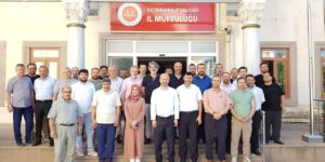Müftülük personeli helallik istedi: Şube Müdürü Mehmet Ak ve vaizler yeni görev yerlerine uğurlandı