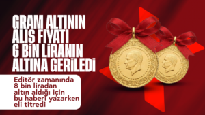 Gram altının alış fiyatı 6 bin liranın altına geriledi