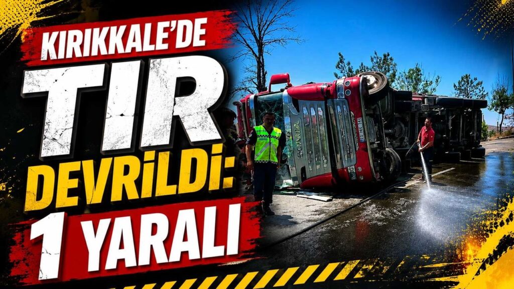 kirikkale’de-tir-devrildi:-1-yarali