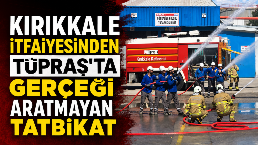 kirikkale-belediyesi-itfaiyesinden-tupras’ta-gercegi-aratmayan-tatbikat