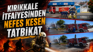 Kırıkkale İtfaiyesinden Nefes Kesen Tatbikat