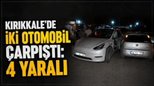 Kırıkkale’de iki otomobil çarpıştı: 4 yaralı
