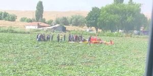Ankara’da eğitim helikopteri düştü