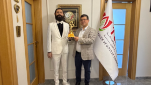 Akif Manaf’a Lübnan-Türkiye Dostluk ve Barış Ödülü