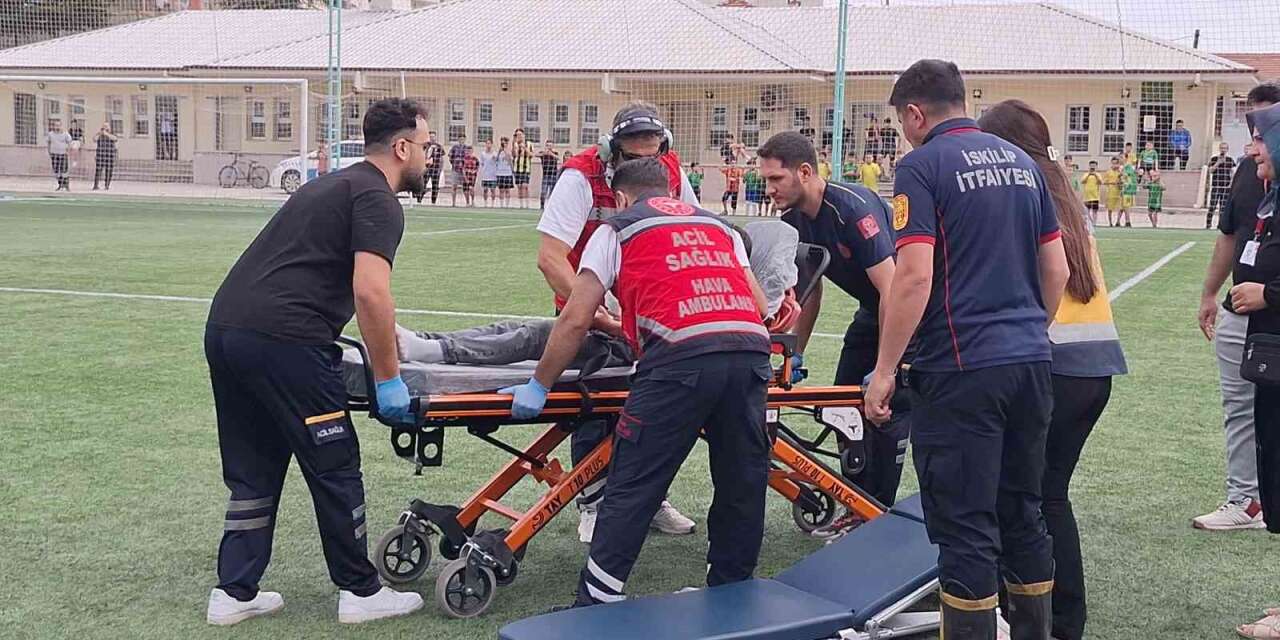 corum’da-parmagi-kopan-cocuk-icin-helikopter-ambulans-havalandi
