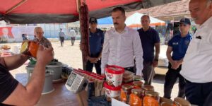 Karakeçili’de Kaymakam pazar yerini denetledi