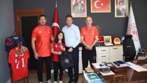 Kırıkkale’nin Gururu İl Müdürlüğünde Ağırlandı