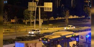 Ankara’da kamyonet EGO otobüsüne çarptı