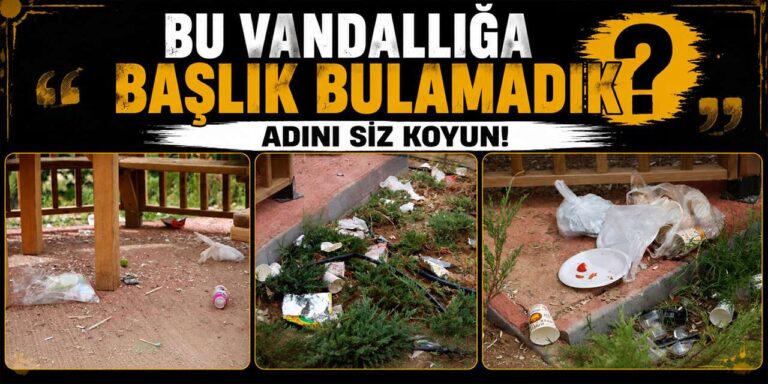 Başpınar Parkı’nda çirkin görüntü! Siz nasıl insansınız?
